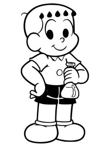 Franjinha Turma da Mônica para Colorir