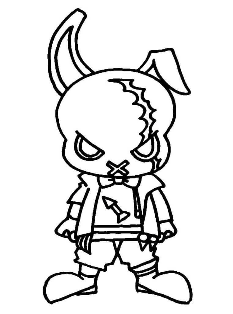 Desenho de Free Fire Clássico para Colorir