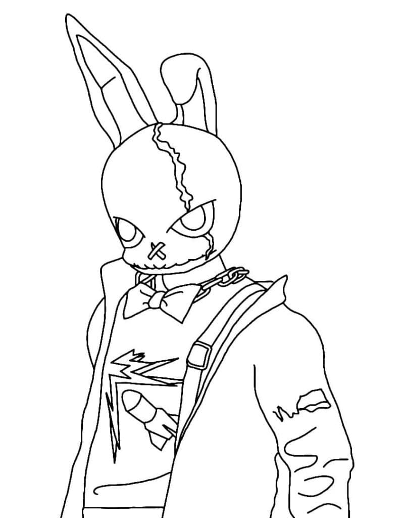 Desenho Phantom Bunny Free Fire para Colorir