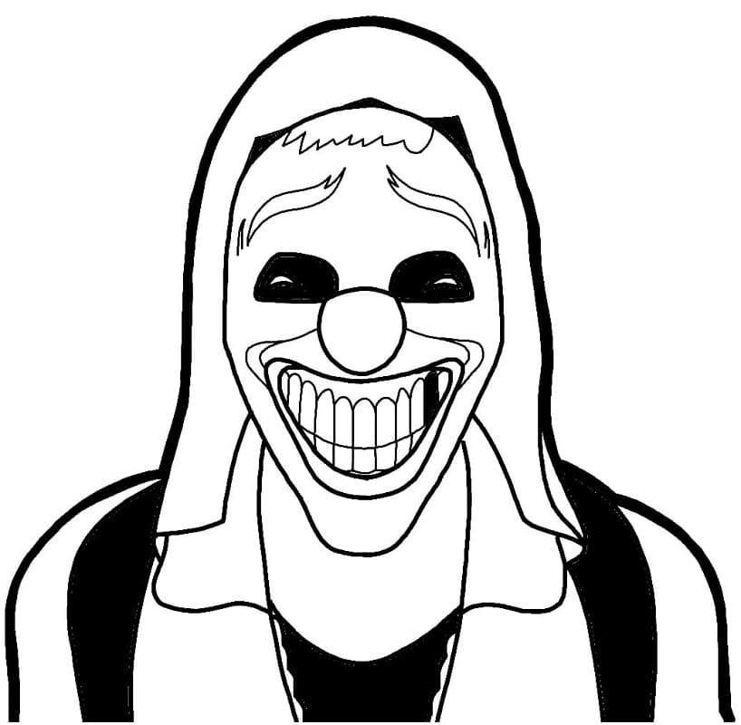 Desenho Red Criminal Free Fire para Colorir