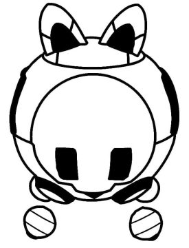 Desenho robô Pet Free Fire para Colorir
