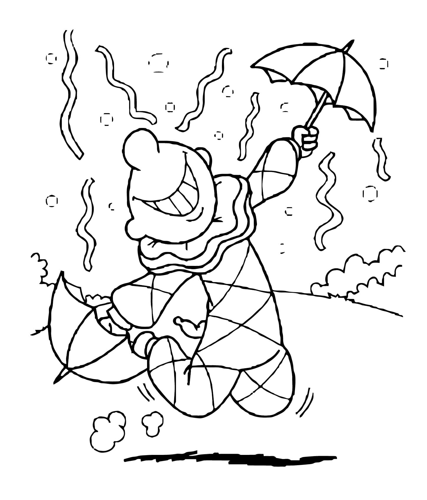 Desenho de Frevo para Crianças de 4 Ano para Colorir