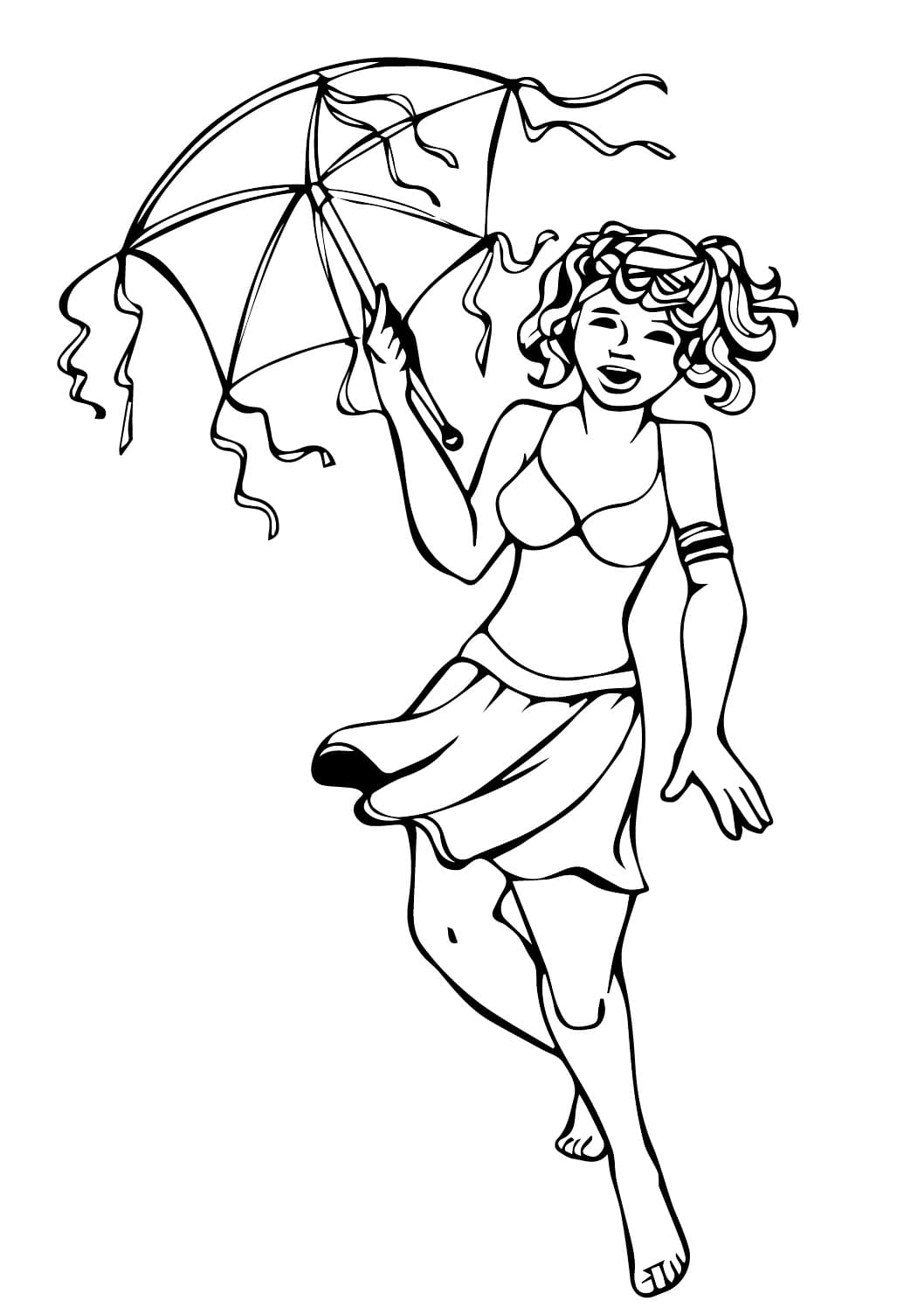 Desenho de Frevo para Crianças de 5 Ano para Colorir