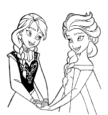Desenho de Anna e Elsa