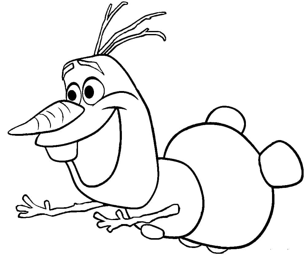 Desenho de Disney Olaf para Colorir