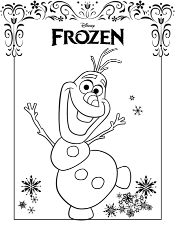 Desenhos de Frozen para Colorir