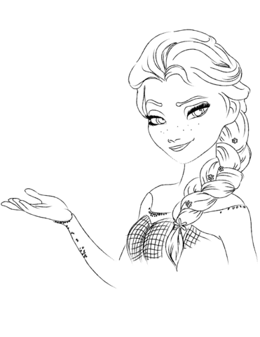 Imagem Pdf de Elsa do Filme Frozen