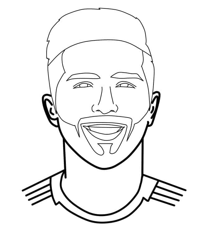 Desenho de Enzo Fernandez Jogador de Futebol para Colorir