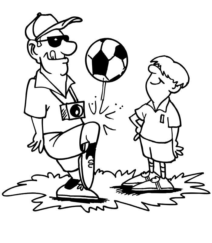 Desenhos de Futebol para Colorir