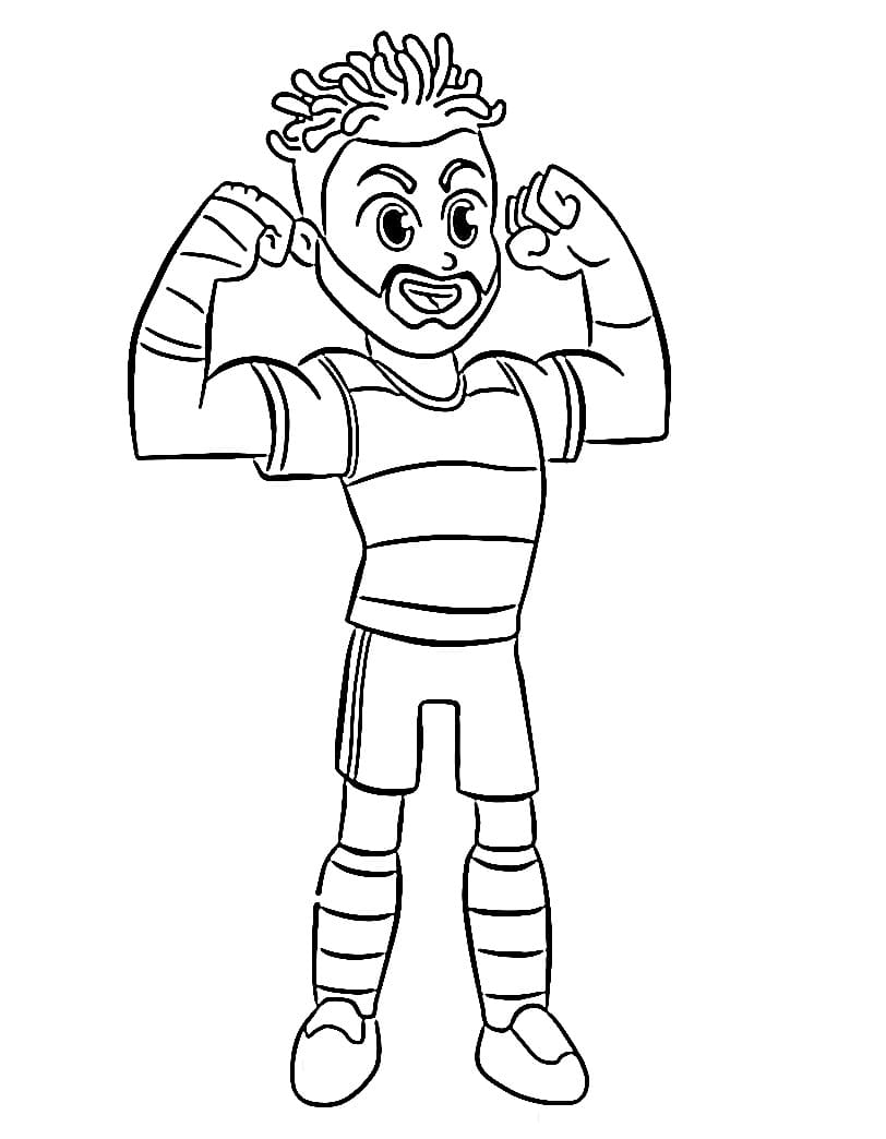 Desenho de Gabigol Animado para Colorir