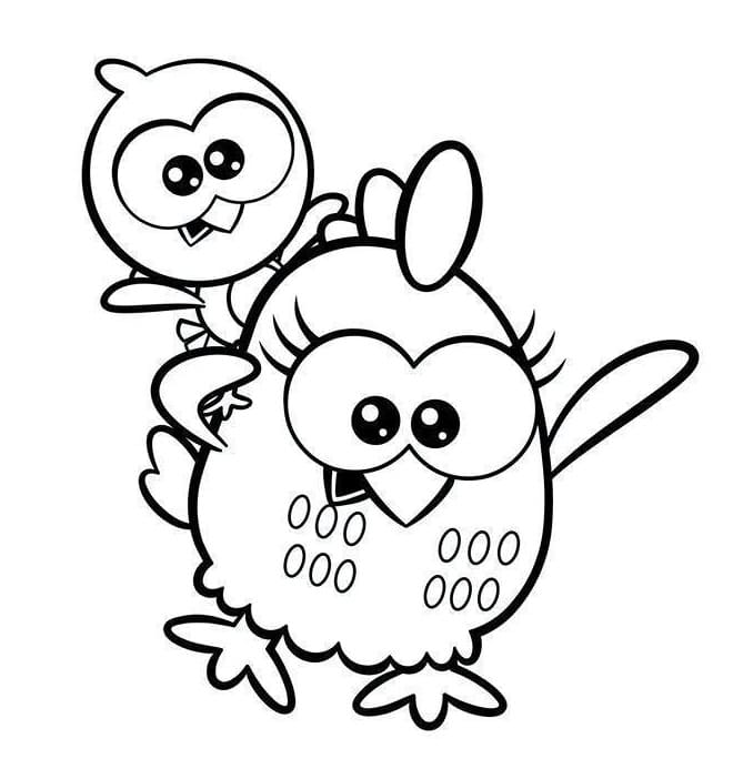 Desenho de Adorável Galinha Pintadinha para Colorir