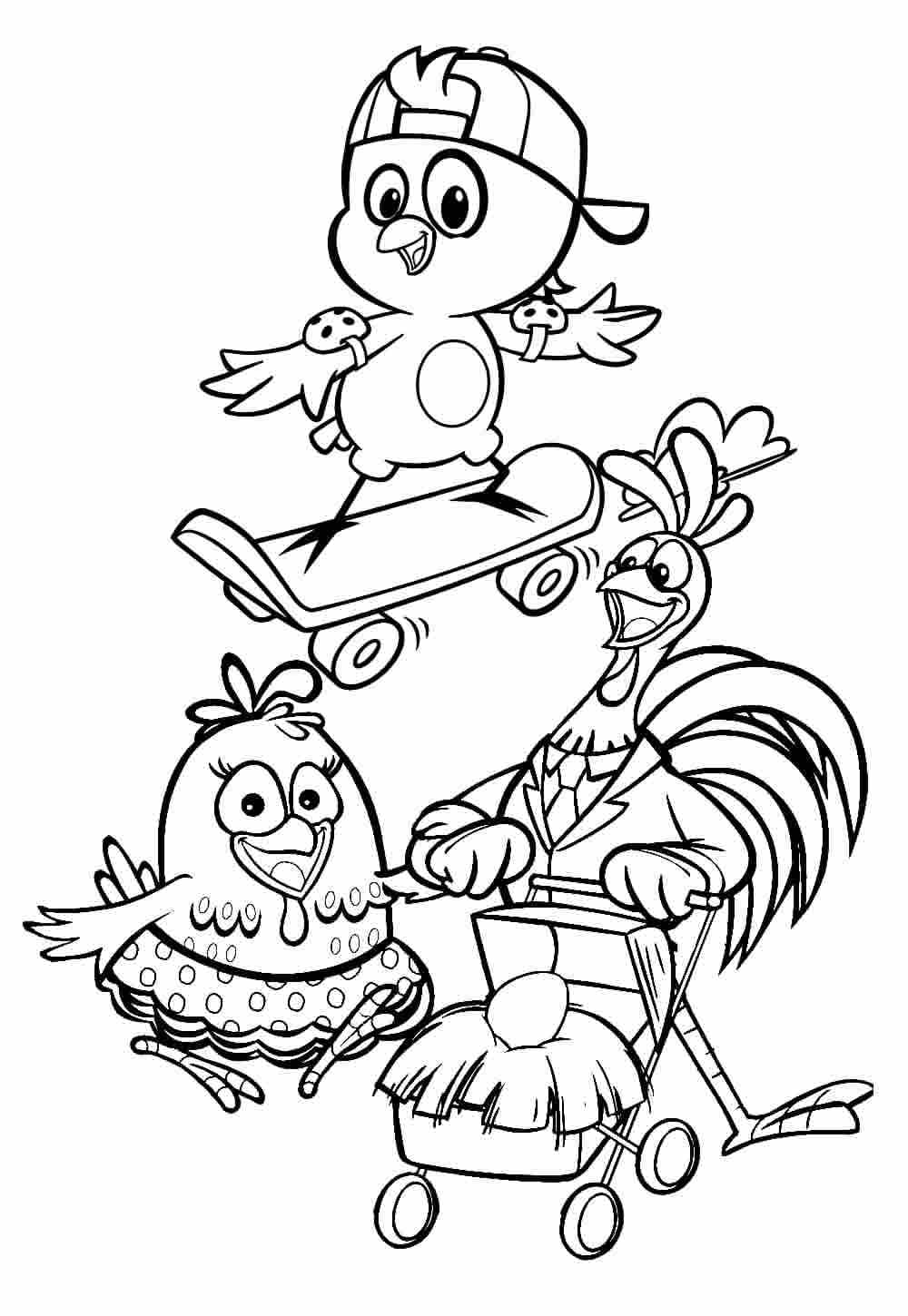 Desenho de Galinha Pintadinha para Crianças de 2 Ano para Colorir