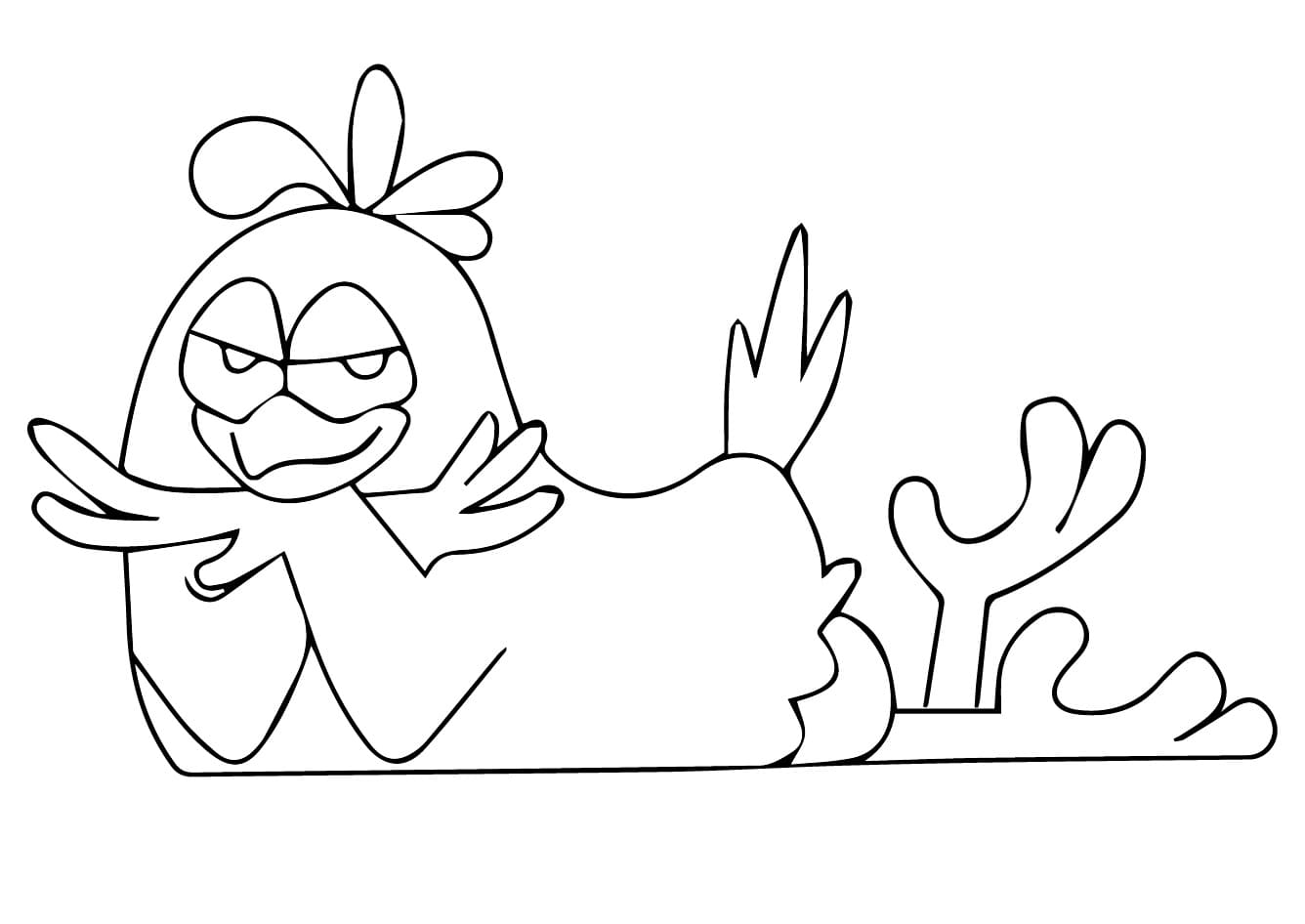 Desenho de Galinha Pintadinha para Crianças de 3 Ano para Colorir