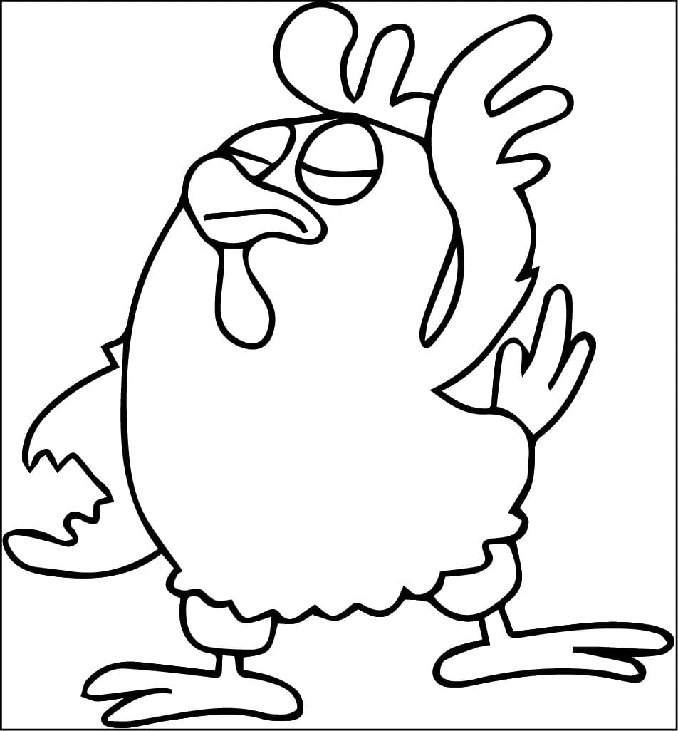 Desenho de Galinha Pintadinha para Crianças de 4 Ano para Colorir