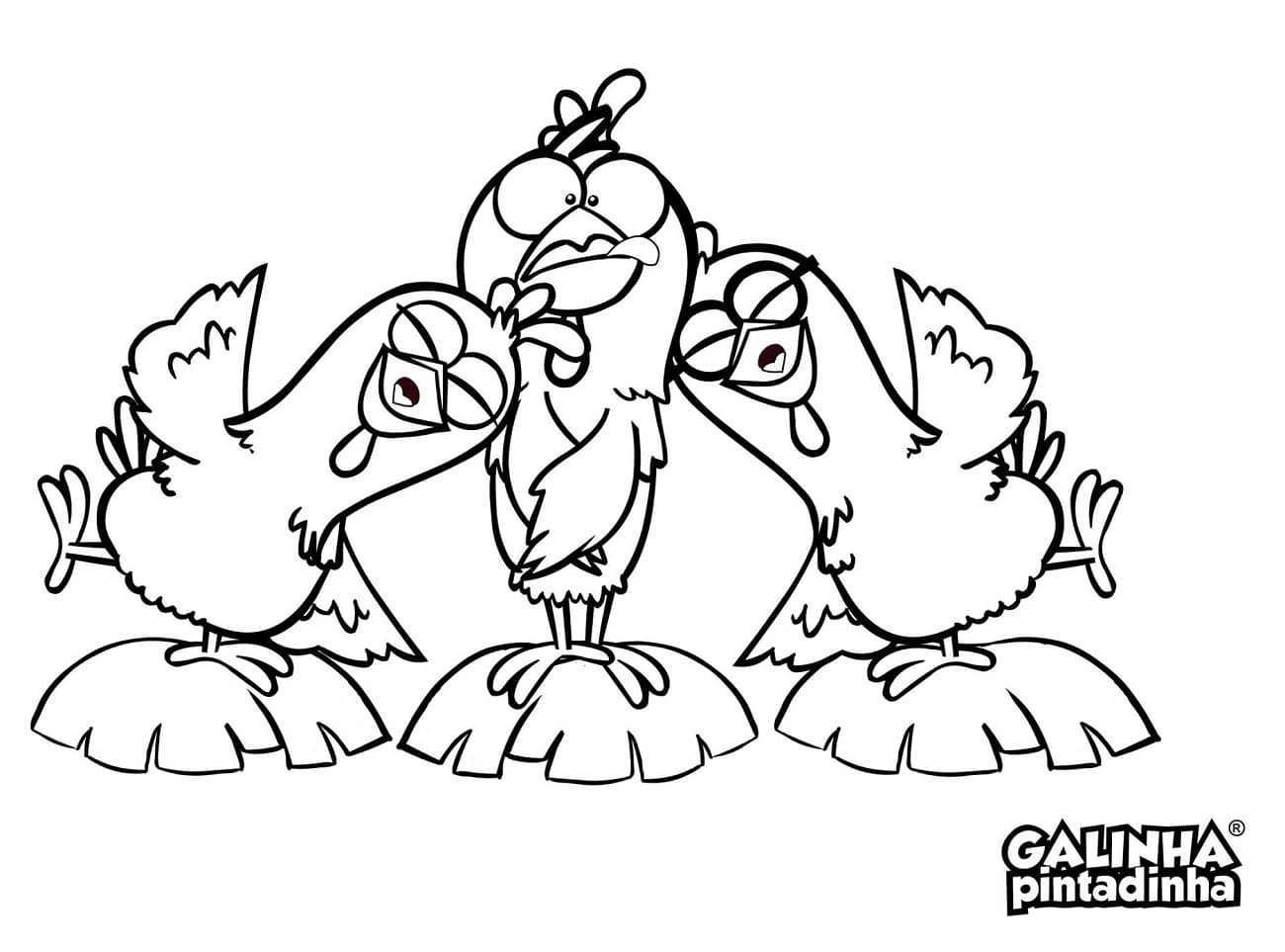 Desenho de Galinha Pintadinha para Crianças de 6 Ano para Colorir