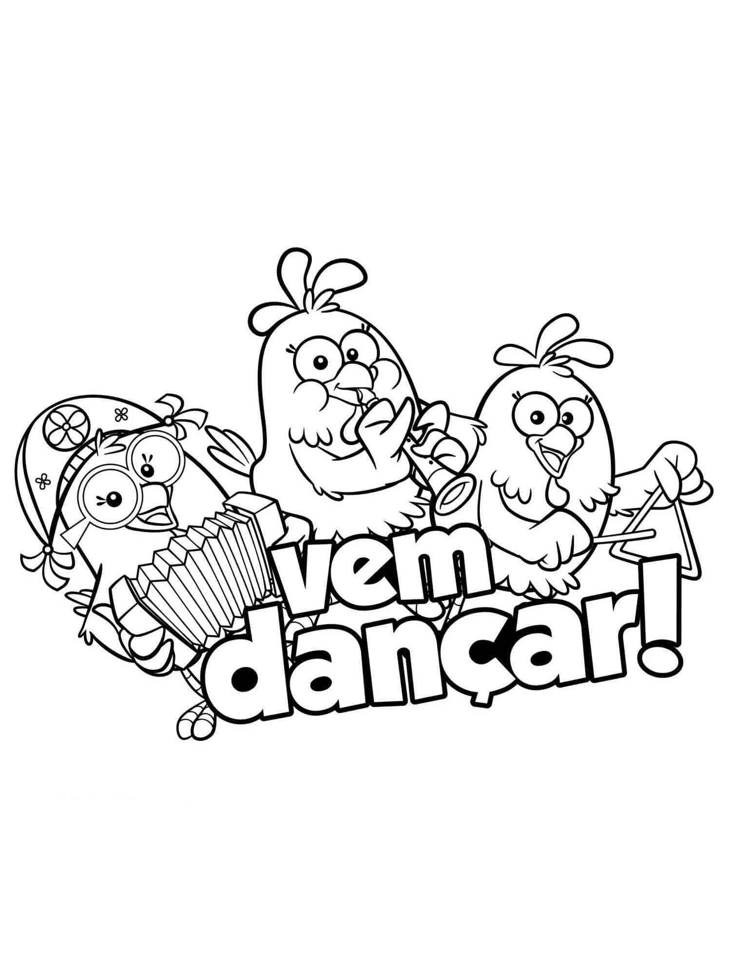 Desenho de Galinha Pintadinha para Crianças para Colorir