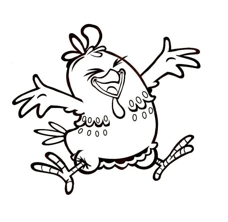 Desenho de Imprimivel Galinha Pintadinha para Colorir