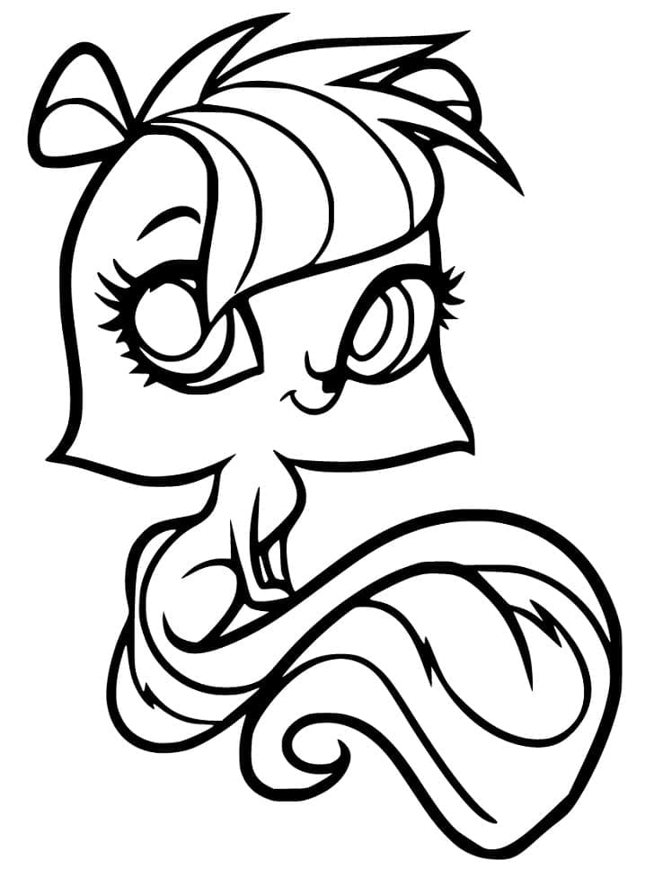 Desenho Adorável Gambá para Colorir