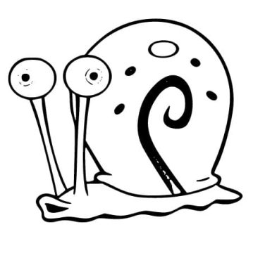 Desenho de Gary Caracol Imprimível Download