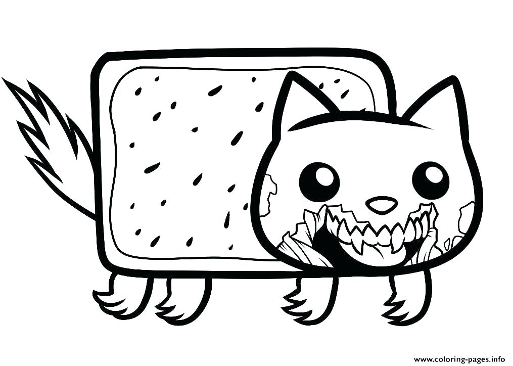 Desenho de Gato Zumbi para Colorir