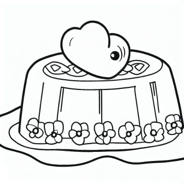 Desenho de Gelatina grátis para Colorir