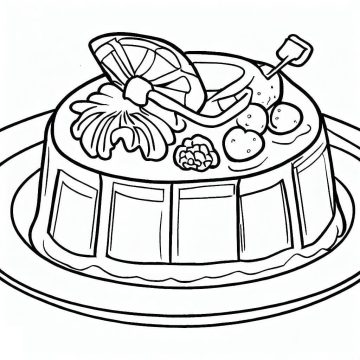 Desenho de Gelatina para crianças para Colorir