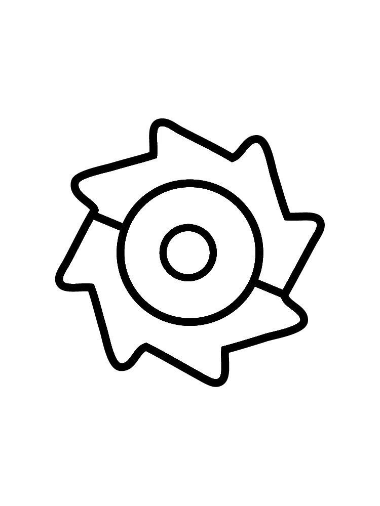 Desenho de Geometry Dash Fácil para Colorir
