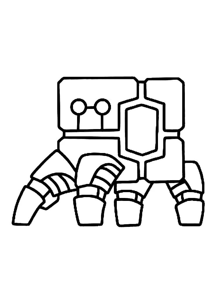Desenho de Geometry Dash para Colorir com Lápis