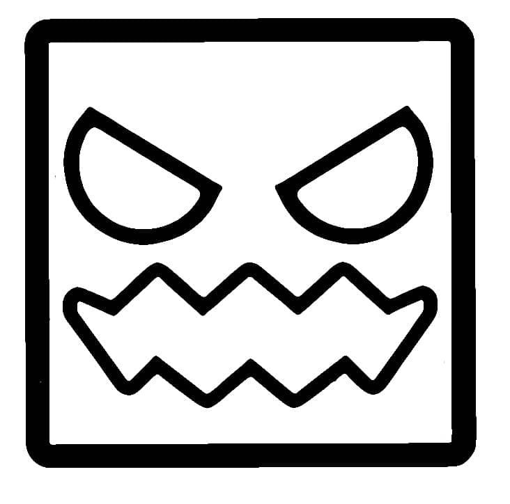 Desenho de Grátis Geometry Dash para Crianças para Colorir