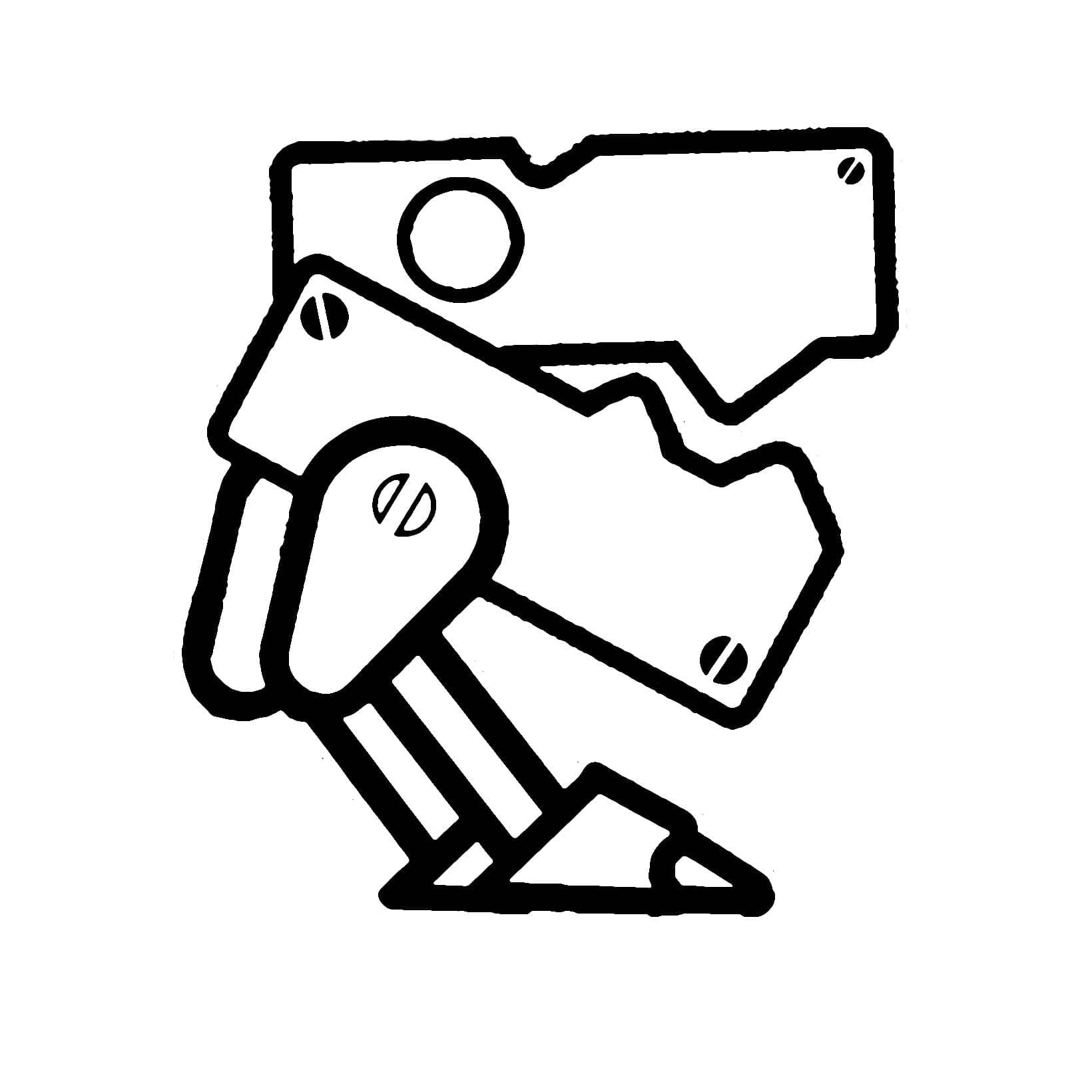 Desenho de Grátis Geometry Dash para Colorir