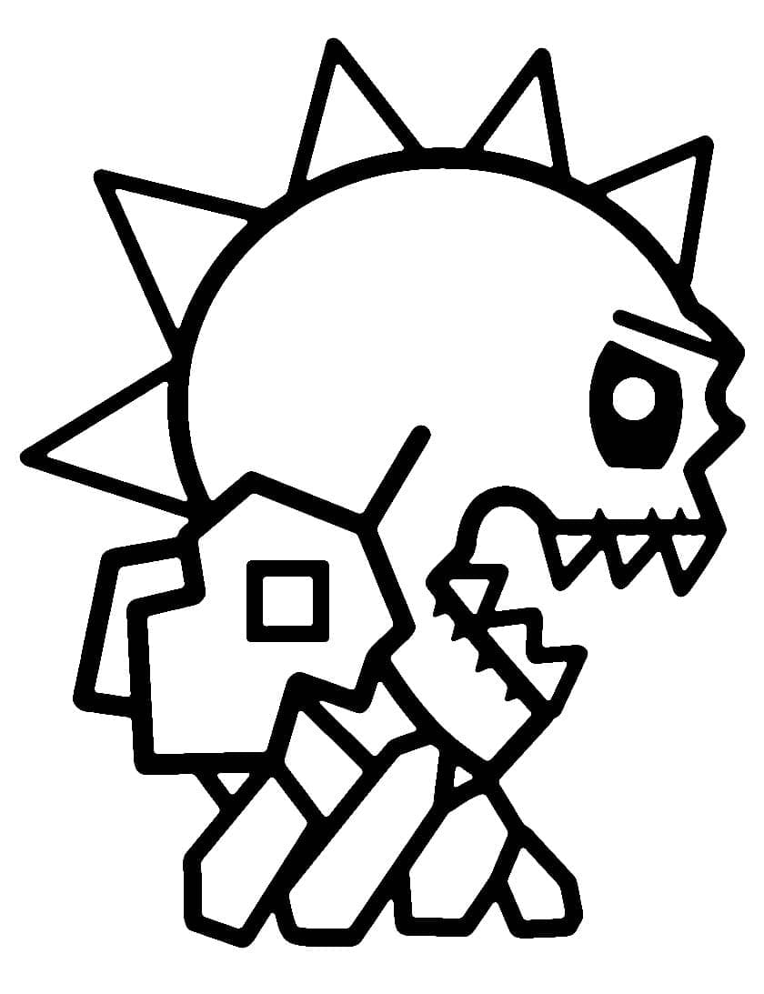 Desenho de Imagem de Geometry Dash para Colorir