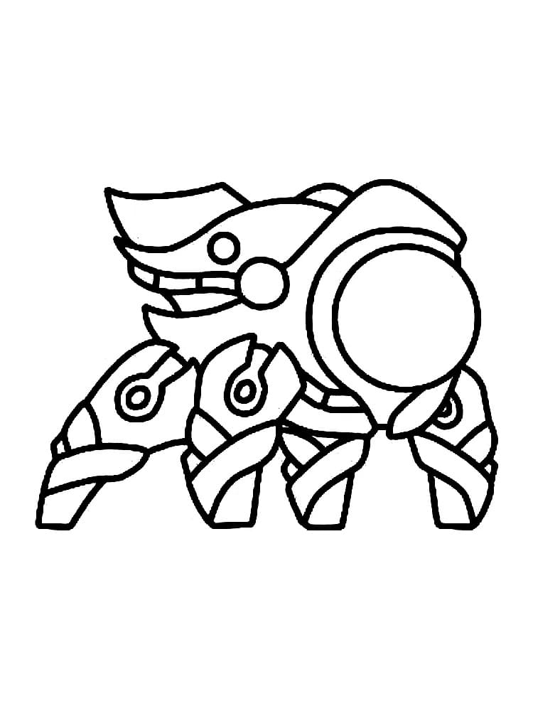 Desenho de Personagem de Geometry Dash para Colorir
