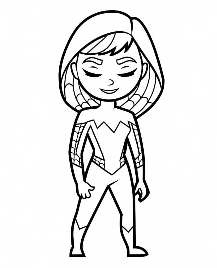 Desenho de Aranha Fantasma para Colorir