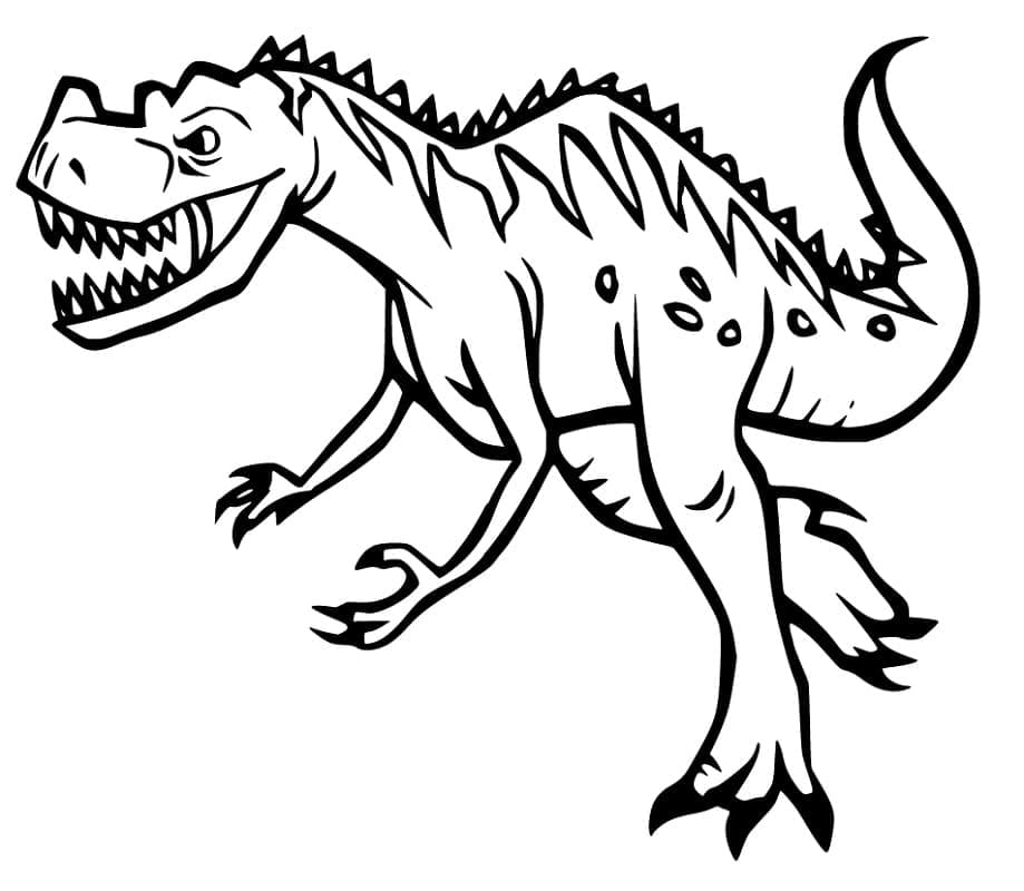 Desenho de Giganotossauro Grátis para Colorir