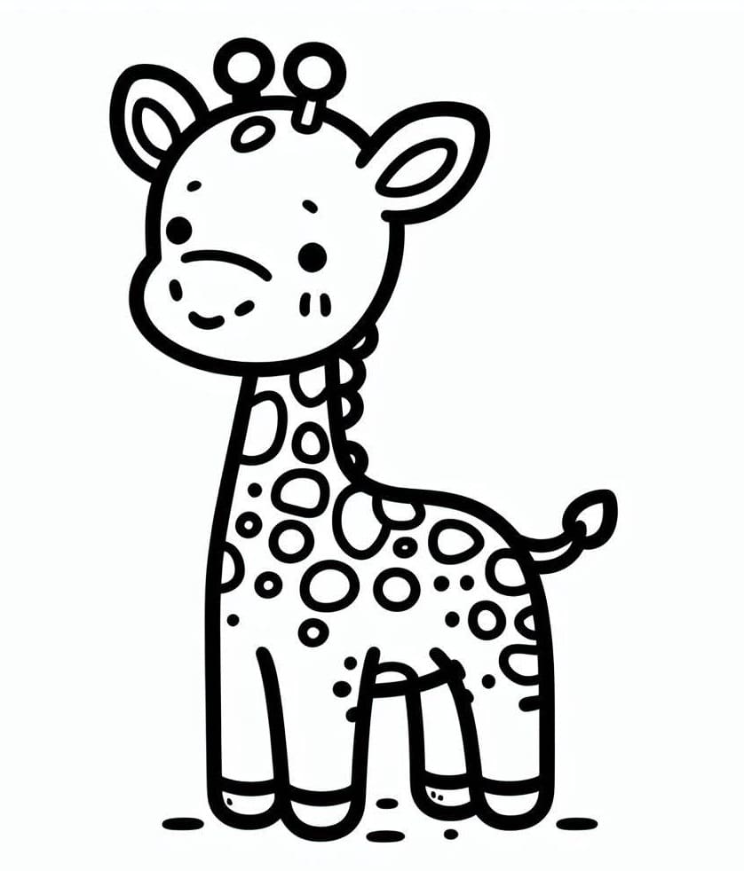 Desenhos de Girafas para Colorir