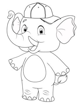 Desenho trombá de Giramille para Colorir