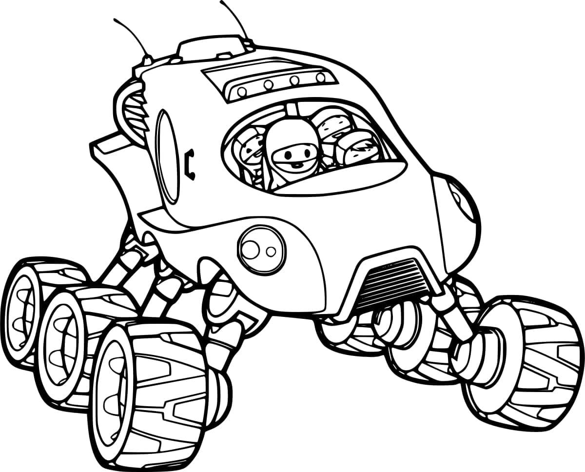 Desenho de Go Jetters Grátis para Colorir