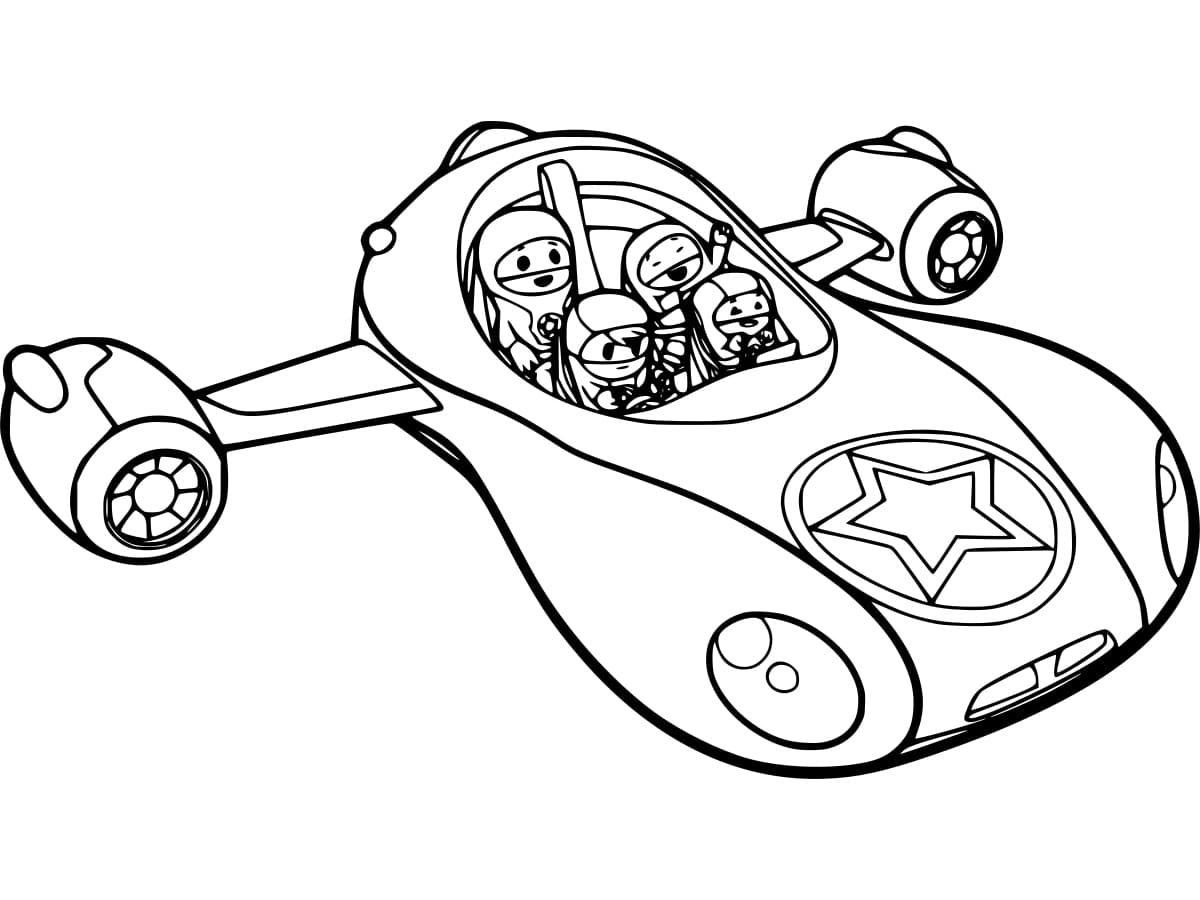 Desenho de Go Jetters Grátis para Crianças para Colorir