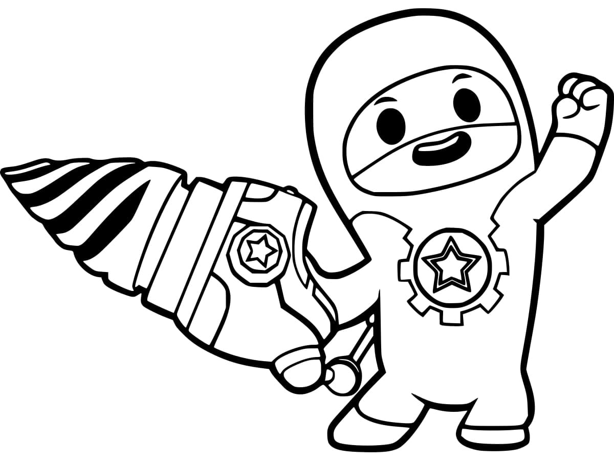 Desenho de Go Jetters Lars para Colorir