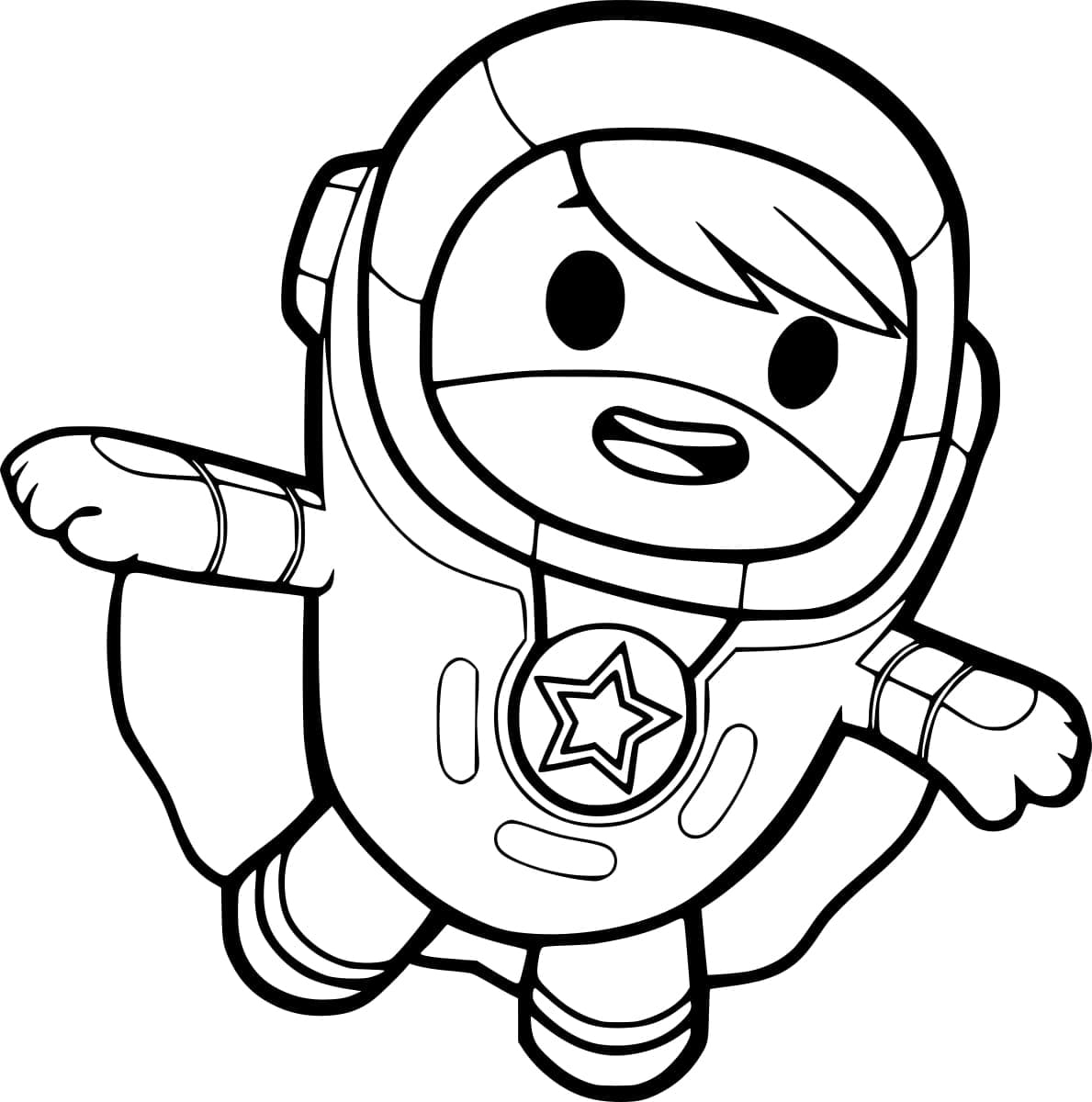 Desenho de Go Jetters Xuli para Colorir
