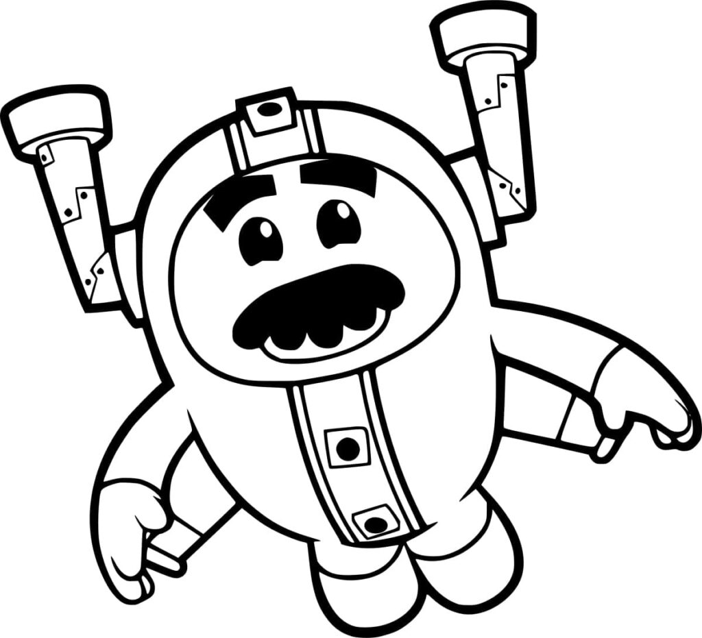 Desenho de Grandmaster Glitch para Colorir