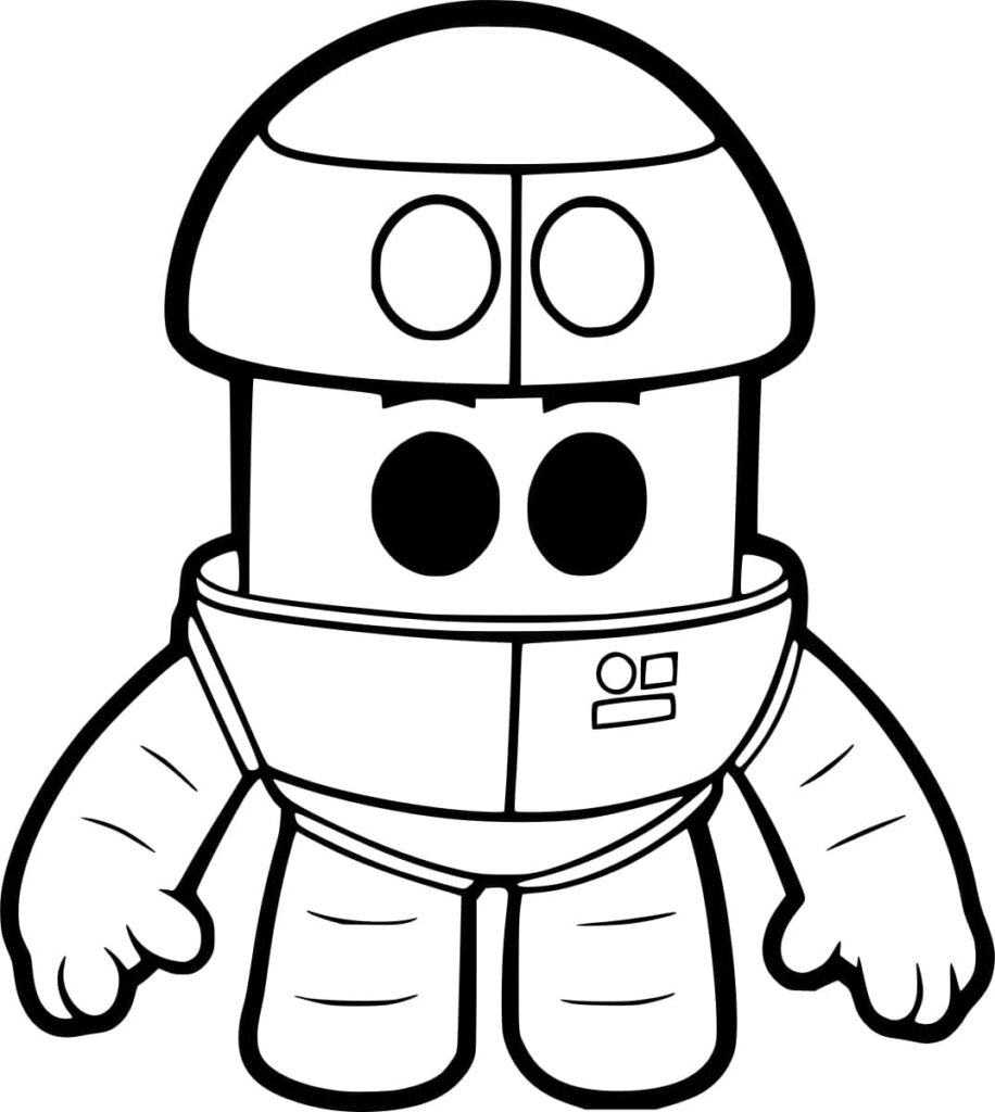Desenho de Grimbot de Go Jetters para Colorir