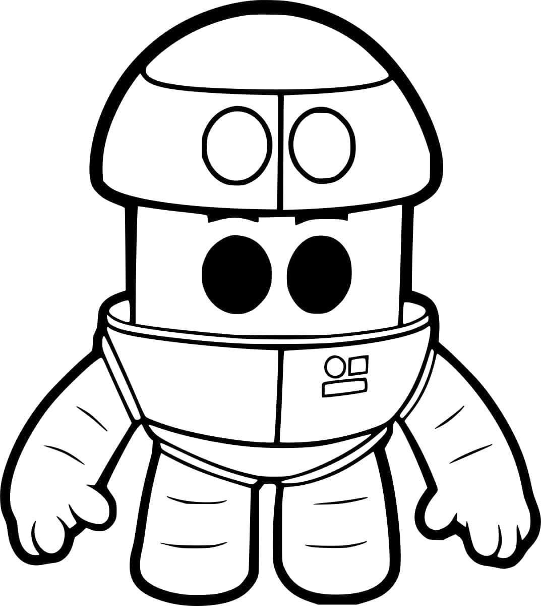 Desenho de Grimbot de Go Jetters para Colorir
