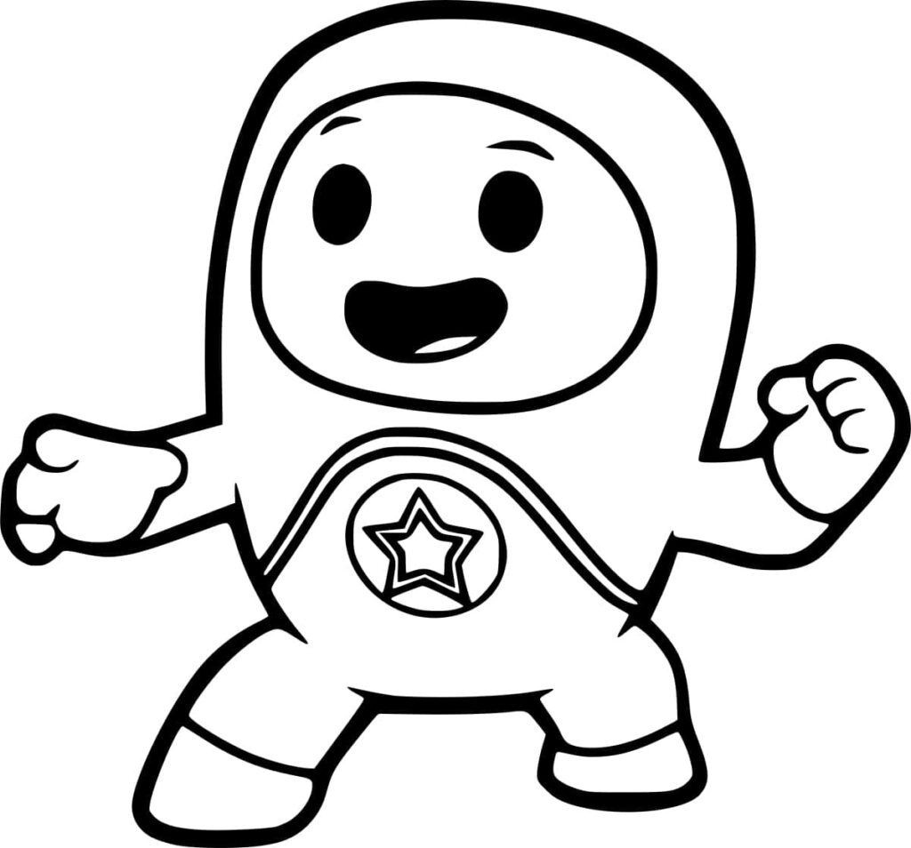Desenho de Kyan de Go Jetters para Colorir