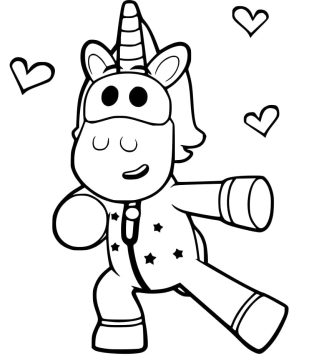 Desenho de Ubercorn de Go Jetters para Colorir