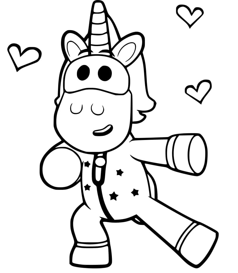 Desenho de Ubercorn de Go Jetters para Colorir