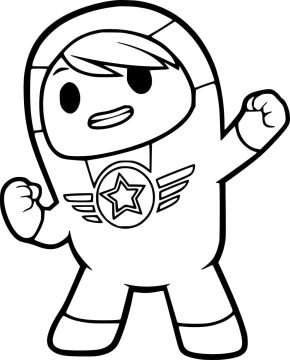 Desenho de Xuli Go Jetters para Colorir