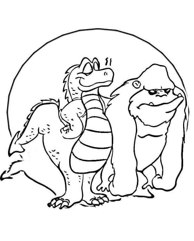 Desenho de Godzilla Imprimivel Download
