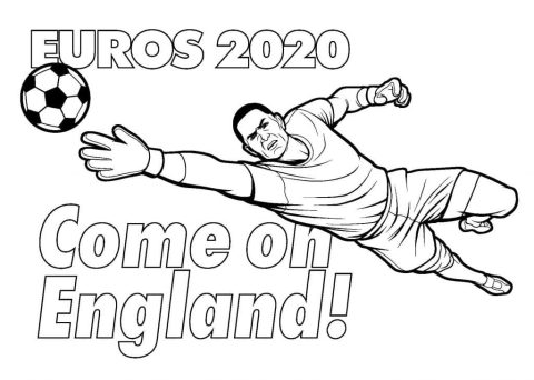 Desenho de O Goleiro para Colorir