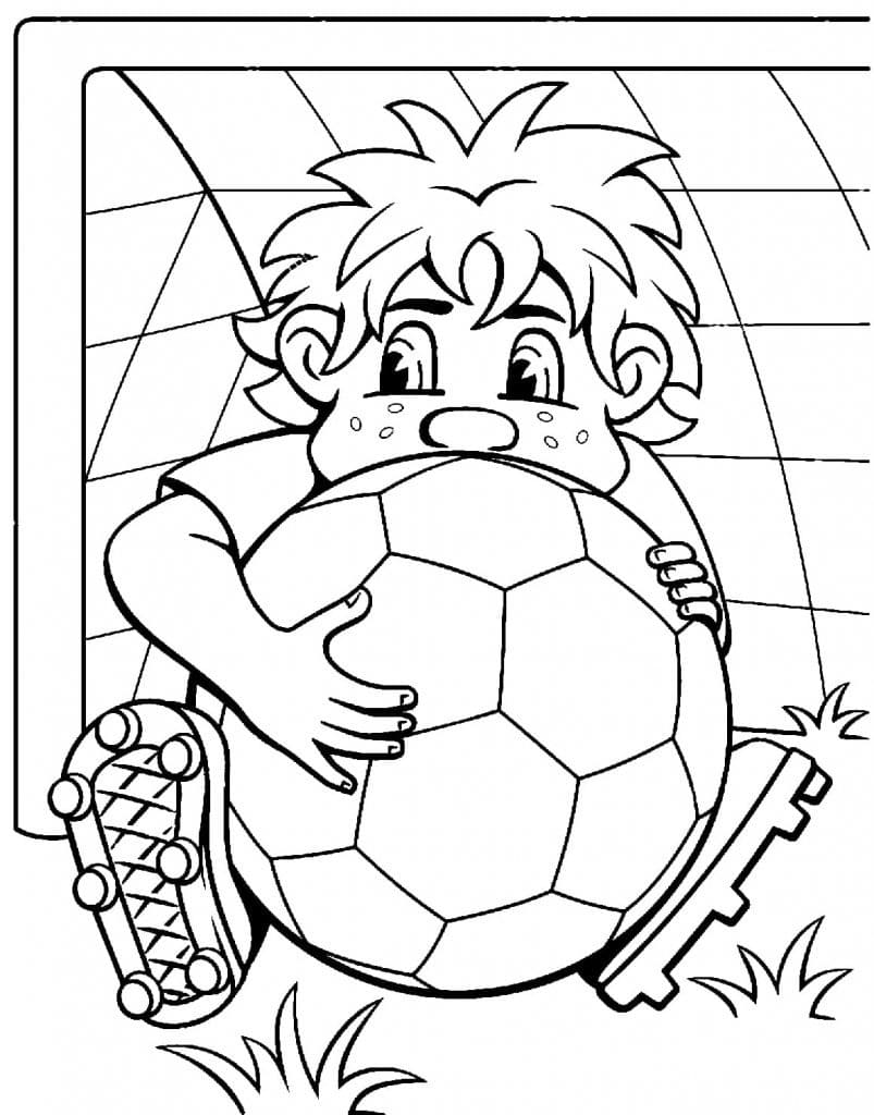 Desenhos de Goleiro para Colorir